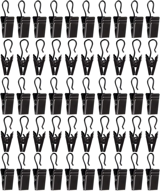 Photo 1 of Awning Light Curtain Clips Stainless Steel Curtain Clip Hooks Curtain Hooks Bulldog Clips siding Clips for Hanging Tablecloth Towel Clips for Camping Tents Home Decoration Photos Art Craft