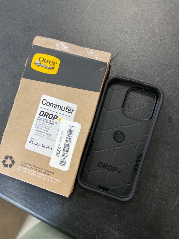 Photo 2 of OtterBox iPhone 11 Commuter Series Case - BLACK, Slim & Tough, Pocket-Friendly, with Port Protection