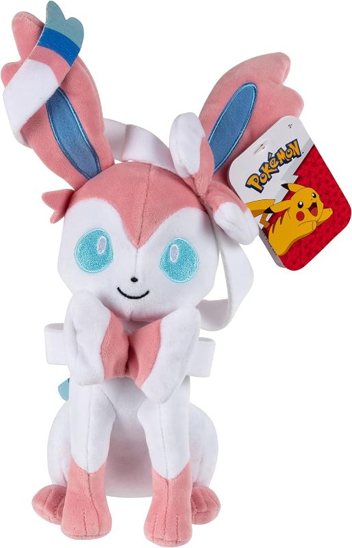 Photo 1 of Pokémon 8" Sylveon Plush - Officially Licensed - Quality Soft Stuffed Animal Toy - Eevee Evolution - Add Sylveon to Your Collection - Great Gift for Kids, Boys, Girls & Fans of Pokemon