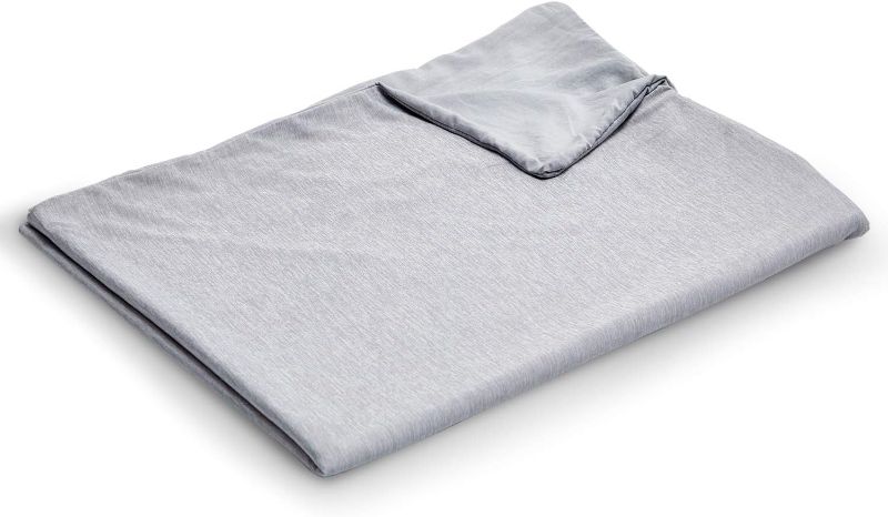 Photo 1 of EXQ Home Cooling Weighted Blanket Cover 48x72-Twin Size Premium Soft Duvet Cover with Zipper,Machine Washable (Grey,Duvet Cover Only)
