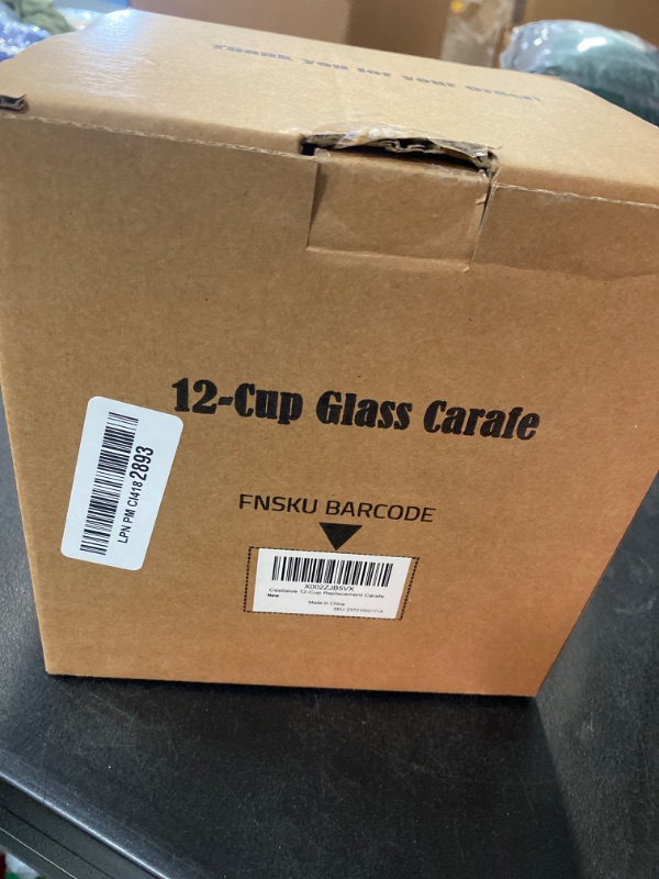 Photo 3 of 12-Cup Replacement Glass Carafe Pot Compatible with Hamilton Coffee Maker Models 46310, 49976, 49966, 49350, 49957, 49954, 49933, 49980A, 49980Z, 49983, 49618, 46300, 49950