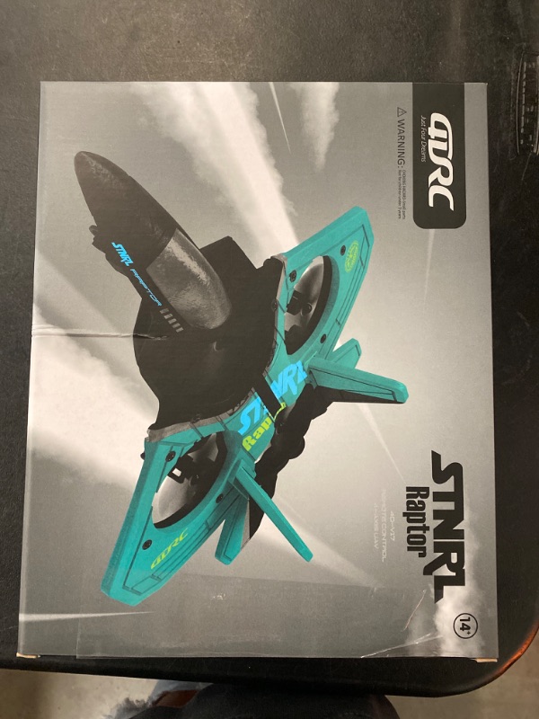 Photo 2 of AUGARDEN V17 Jet Fighter Stunt RC Plane 2023 New 2.4GHz Remote Control Airplane with 2 Batteries, 360° Drop-Resistant Stunt Spin Remote & Light RC Airplane Gifts for Kids Boys