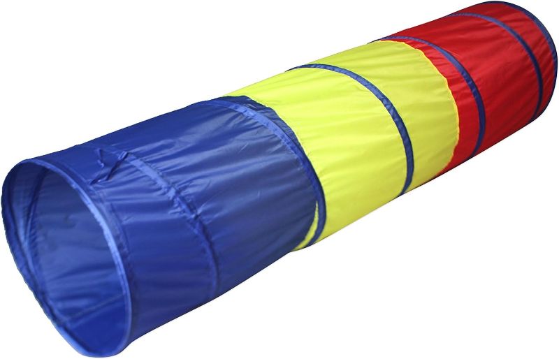 Photo 1 of SueSport 6' Children Tunnel Kid Pop Up Discovery Tube Playtent Toy, Blue/Yellow/Red