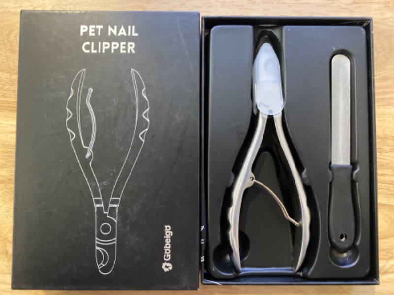 Photo 2 of Gobeigo Upgrade Wide Open Dog Nail Clippers for Large Dogs Cut Like Butter, Heavy Duty Dog Nail Trimmer Full Metal Razor Sharp Professional for All Dogs Cats with Thick Toenail