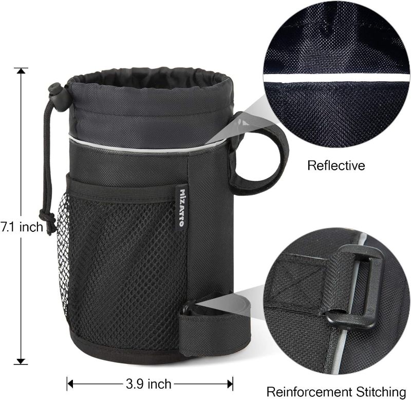 Photo 2 of MIZATTO 2 Pack Bike Cup Holder - Water Bottle Holder for Bike, Boat, Scooter, Wheelchair etc