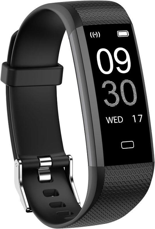 Photo 1 of  Fitness Tracker Watch with Heart Rate Monitor, Step Counter Activity Tracker with Pedometer & Sleep Monitor, Calories, Step Tracking for Women Men Compatible with Android iOS