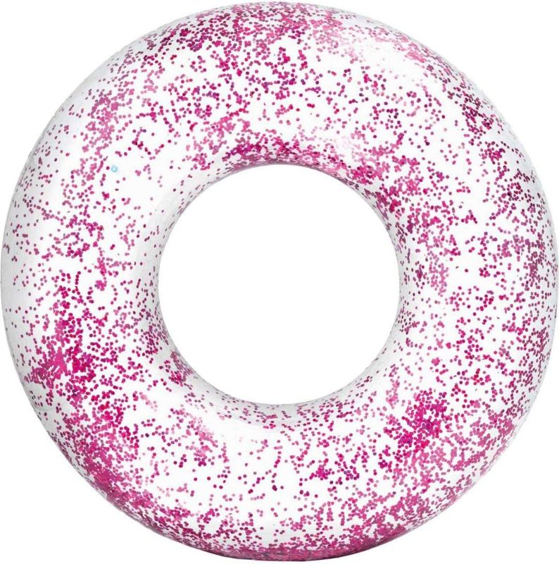 Photo 1 of 
Intex Transparent Glitter Tube Inflatable Swimming Pool Float Raft Ring