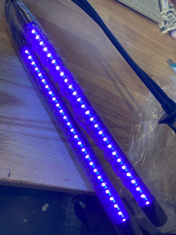 Photo 2 of LED UV Light Dual Head with USB, 395nm-405nm Dimmable UV Light with Clip, Glow in The Dark, 20W Black Lamp for Party, Stage, UV Glue Curing Resin Paint, Collection, Aquarium