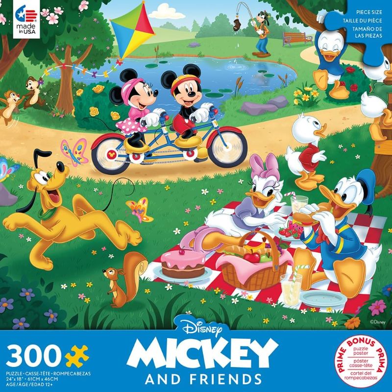 Photo 1 of Ceaco - Disney - Mickey & Minnie in The Park - 300 Piece Jigsaw Puzzle