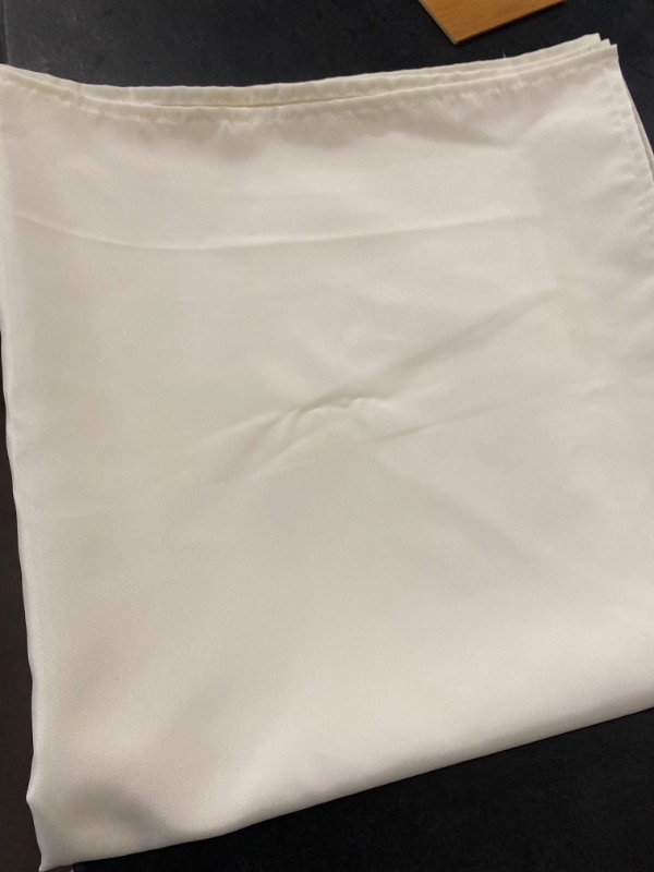 Photo 1 of Kadut Square Tablecloth 52 x 52 Inch Ivory Square Table Cloth for Square or Round Table | Heavy Duty | Washable Tablecloth for Parties, Weddings, Kitchen, Restaurant, Wrinkle-Resistant Table Cover