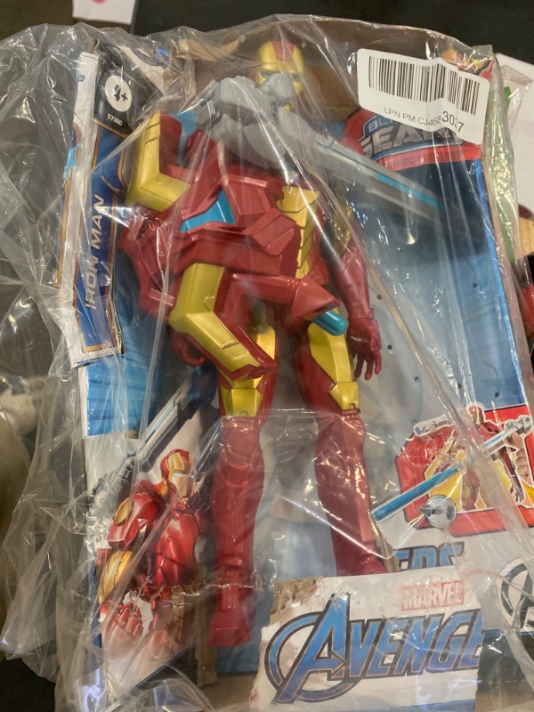Photo 2 of Avengers Marvel Titan Hero Series Blast Gear Iron Man Action Figure, 12-Inch Toy, with Launcher, 2 Accessories and Projectile, Ages 4 and Up, Red