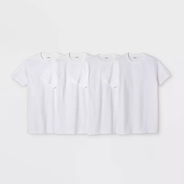 Photo 1 of XXL Men's Short Sleeve 4pk Crewneck T-Shirt - Goodfellow & Co™
