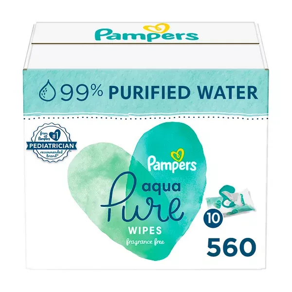 Photo 1 of Pampers Aqua Pure Sensitive Baby Wipes