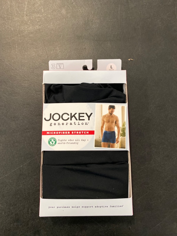 Photo 2 of Large Jockey Generation™ Men's Microfiber Stretch 3pk Boxer Briefs

