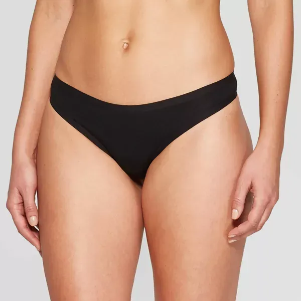 Photo 1 of Medium (8-10) Women's Laser Cut Thong - Women's Cotton Thong - Auden™ 2pc 