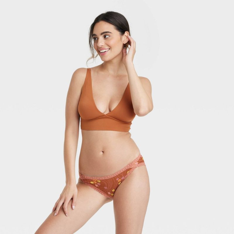 Photo 2 of LG Women's Scalloped Edge Cheeky Underwear & Bikini Cotton blend- Auden 