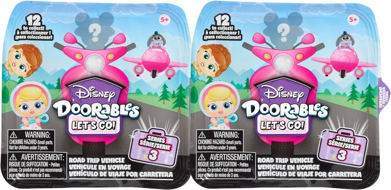 Photo 1 of Just Play Doorables Let's Go Series 3 Co-Pack, 4-Pieces, Collectible Figures and Vehicles, 1.5-inch Figurines, Kids Toys for Ages 5 Up
