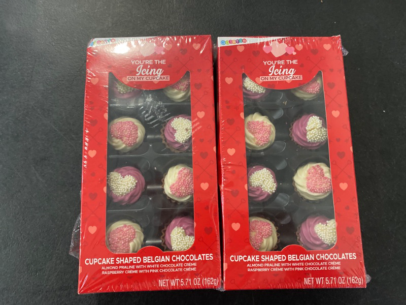 Photo 1 of 2 Pack of Cupcake shaped Belgian chocolates