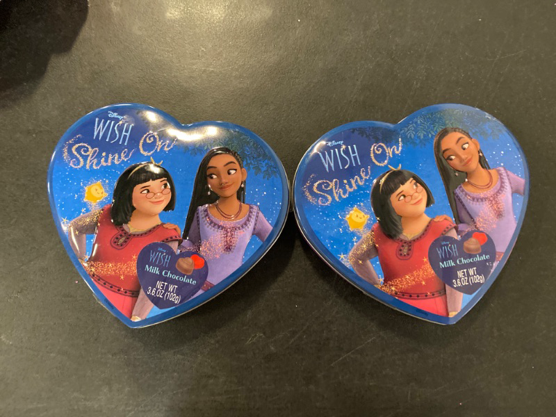 Photo 1 of 2 pack of Milk Chocolate Candy Hearts Disney Wish 