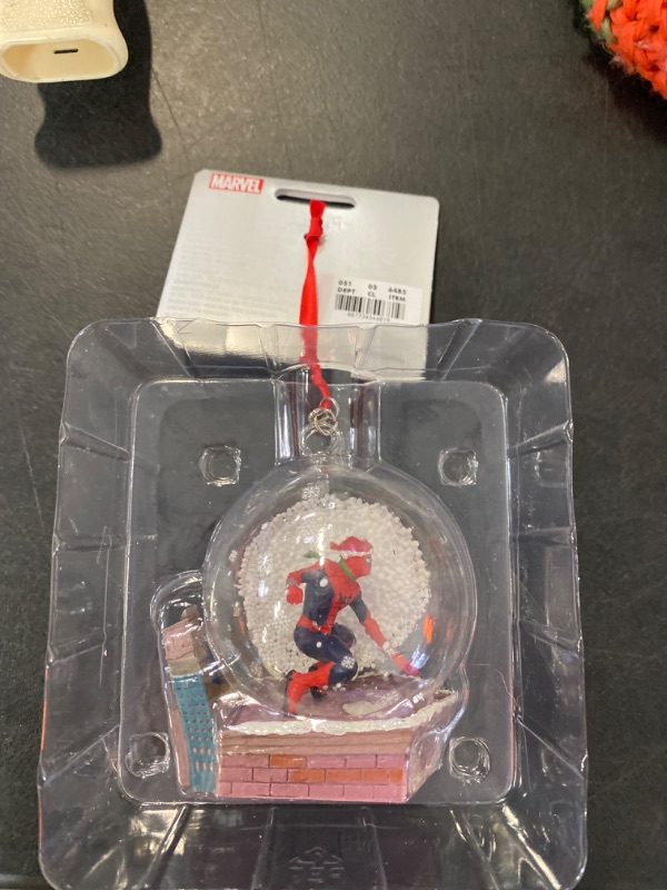 Photo 2 of Marvel Spider-Man Snow Globe Christmas Tree Ornament - Disney Store
