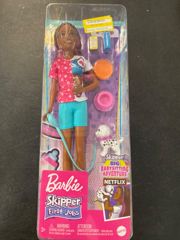 Photo 2 of Barbie Skipper First Jobs Dog Walker Set with Puppy