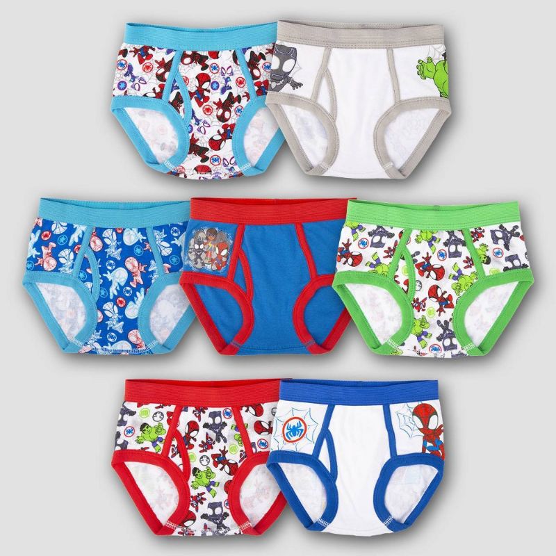 Photo 1 of Toddler Boys' 7pk Marvel Classic Briefs 2T-3T - Colors May Vary
