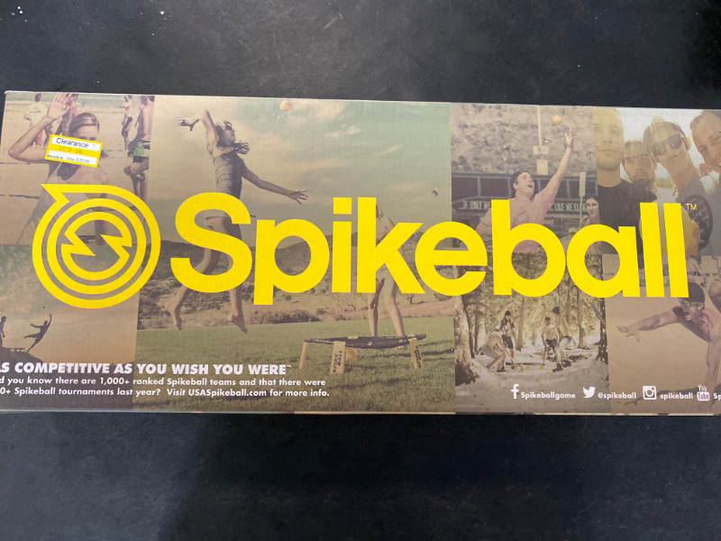 Photo 2 of Spikeball Standard 3 Ball Kit - Game for The Backyard, Beach, Park, Indoors Black & Yellow