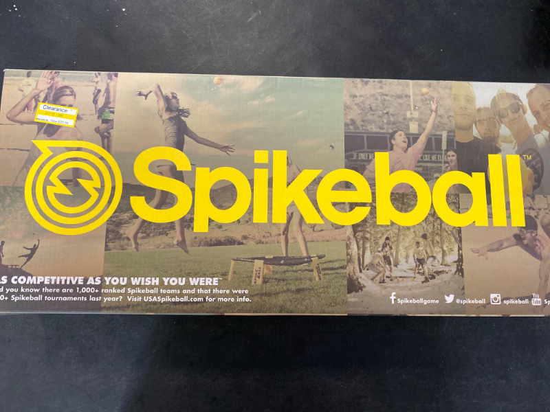 Photo 1 of Spikeball Standard 3 Ball Kit - Game for The Backyard, Beach, Park, Indoors Black & Yellow