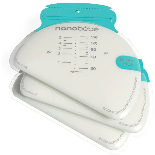 Photo 1 of Nanobebe 50-pack 5 oz. Breast Milk Storage Bags - Fast Freezing & Thawing
