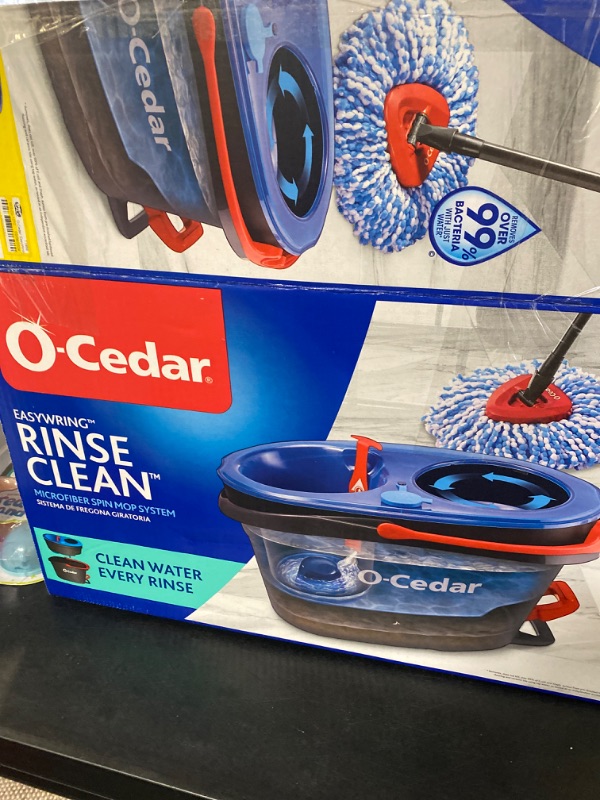 Photo 3 of O-Cedar EasyWring Rinse Clean Spin Mop &#38; Bucket