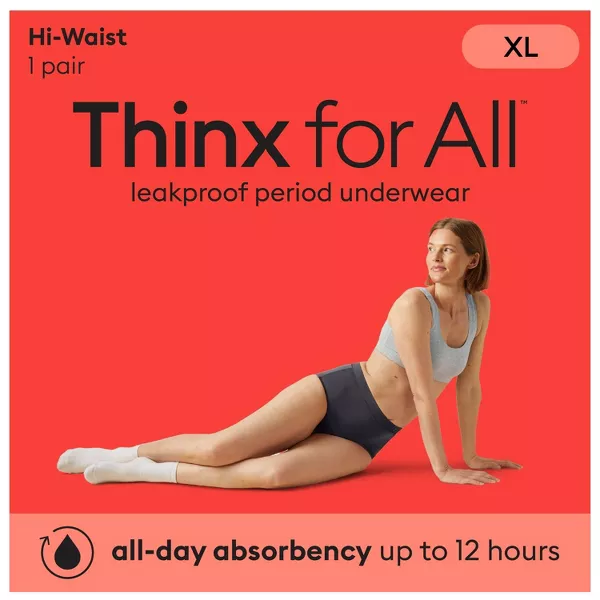 Photo 1 of XL Thinx for All Women's Everyday Comfort Hi-Waist Leakproof Period Briefs

