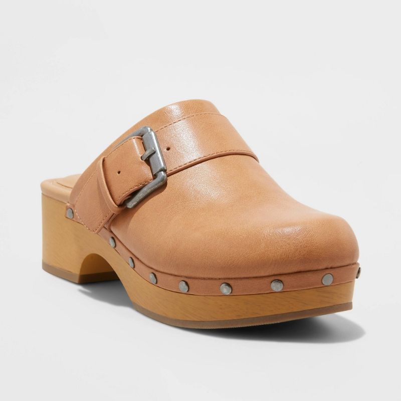 Photo 1 of Women's Faye Clog Heels - Universal Thread™ Tan 11
