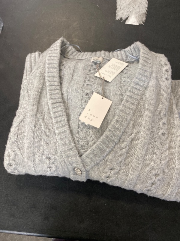 Photo 2 of Women's Cardigan Sweater - a New Day™ Gray M
