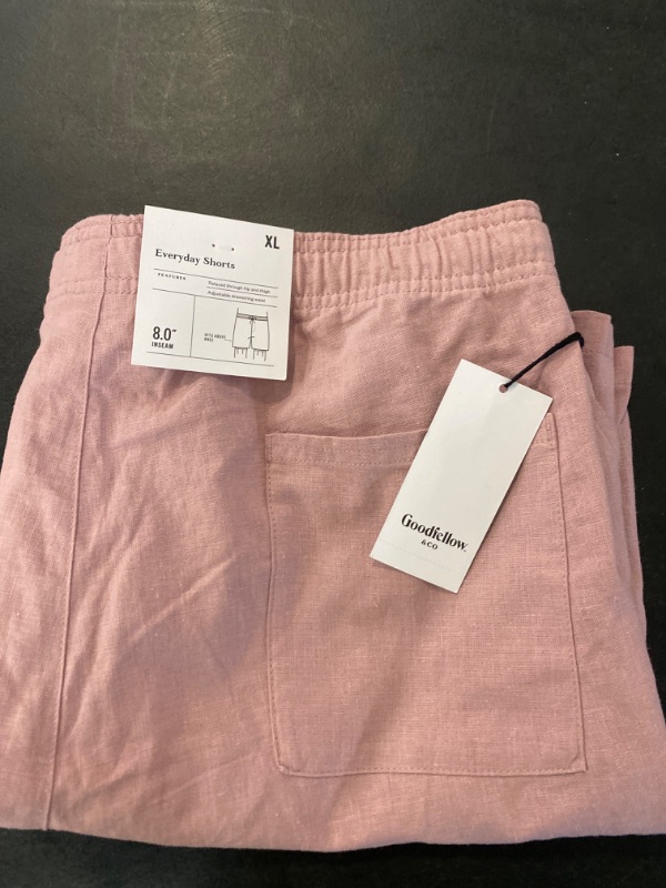 Photo 2 of Goodfellow & Co Men's 8" Everyday Relaxed Fit Pull-On Shorts - X-Large Pink