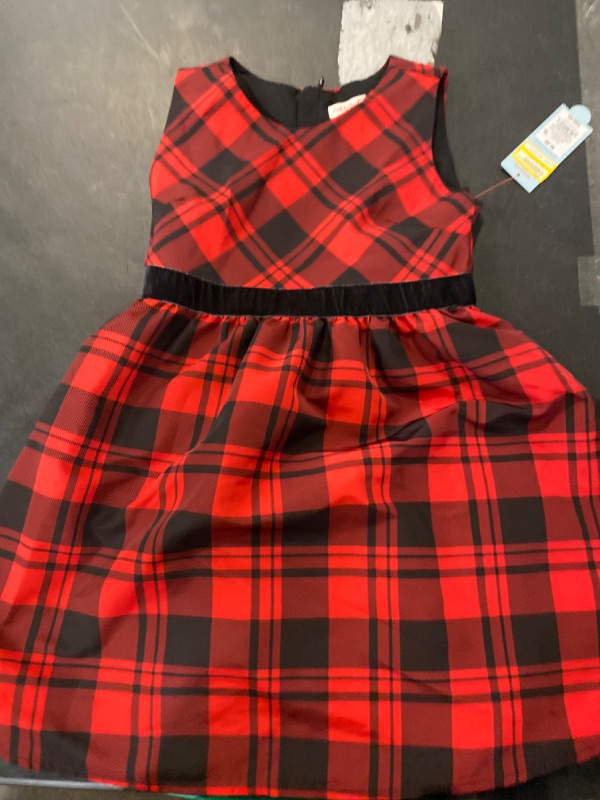 Photo 2 of Girls' Sleeveless Plaid Dress - Cat & Jack™ Red M
