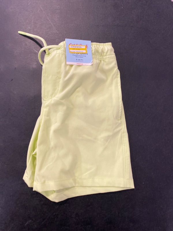 Photo 2 of Boys' Relaxed Quick Dry 'Above the Knee' Pull-on Shorts - Cat & Jack™ Yellow S
