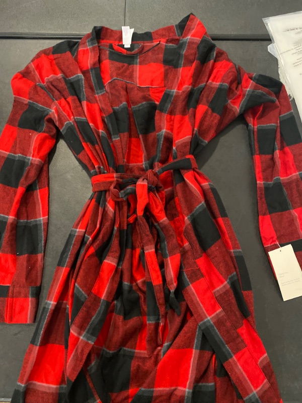 Photo 2 of Women's Flannel Robe - Stars Above™ Red XS/S
