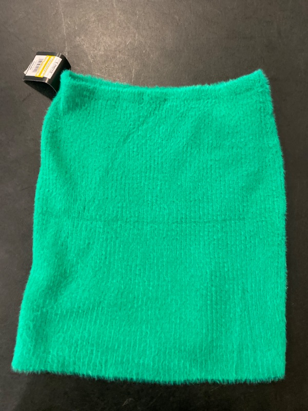 Photo 2 of Girls' Fuzzy Ribbed Sweater Skirt - Art Class™ Green L
