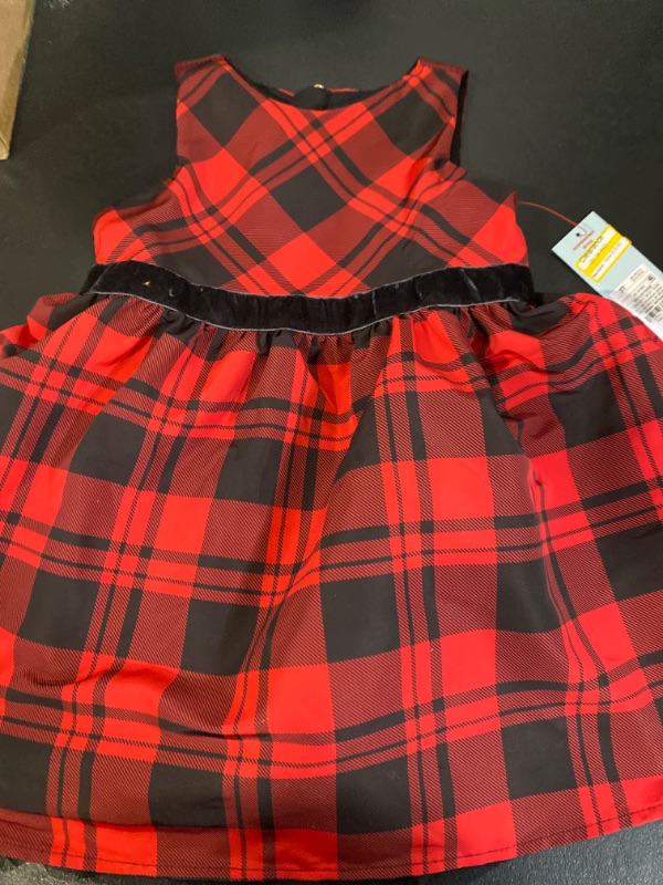 Photo 2 of Toddler Girls' Plaid Dress - Cat & Jack™ Red 3T
