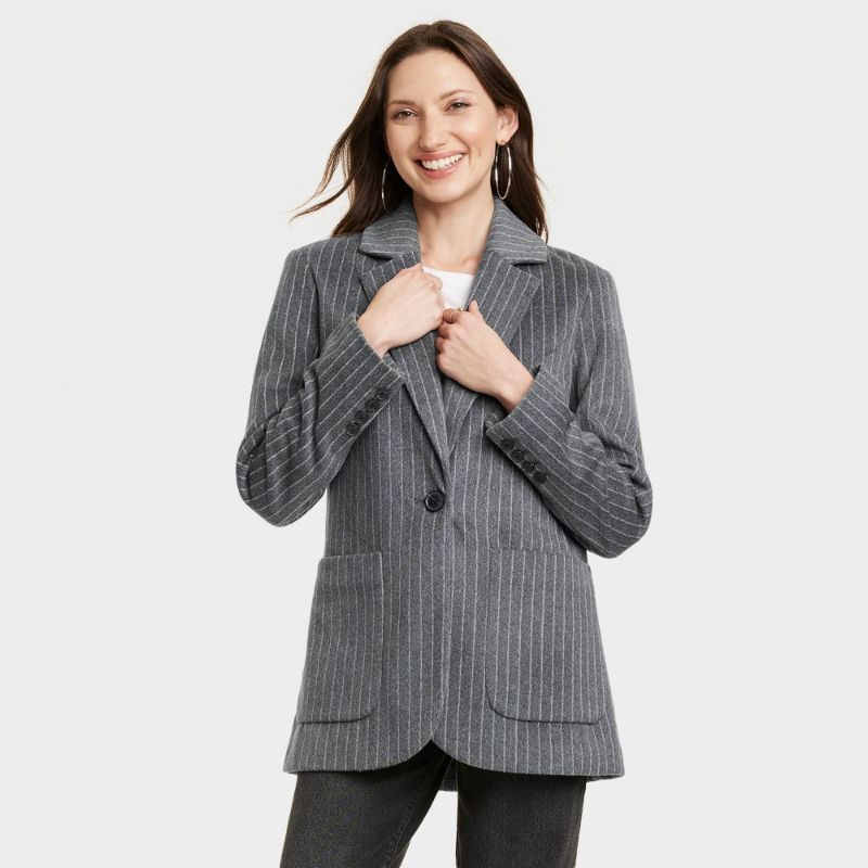 Photo 1 of Women's Relaxed Fit Blazer - Universal Thread™ Gray L
