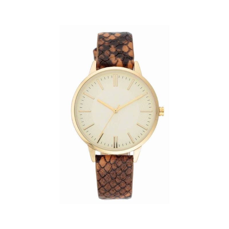 Photo 1 of Women's Snakeskin Band Watch - a New Day™ Espresso
