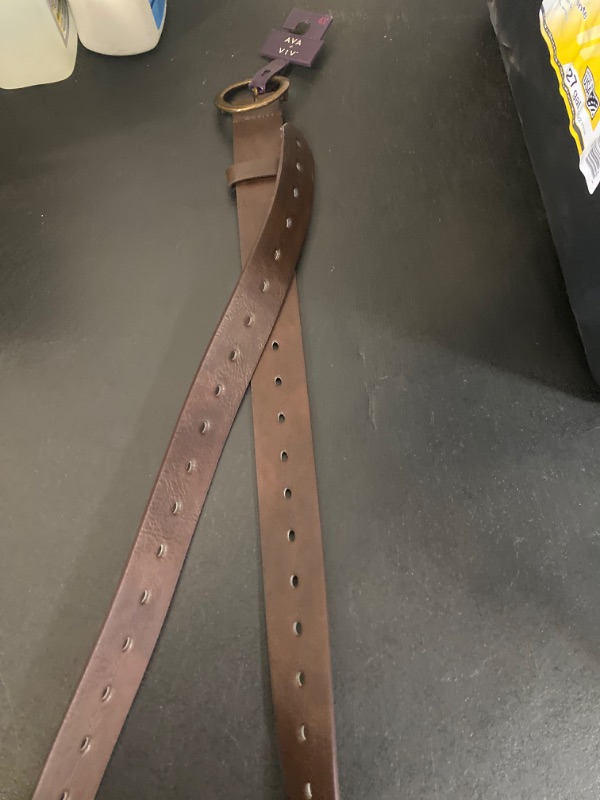 Photo 2 of Women's Plus Size Center Bar Belt - Ava & Viv™ Brown 4X
