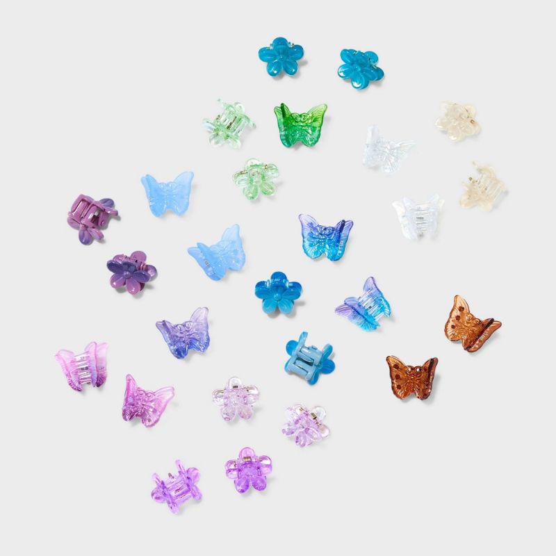 Photo 1 of Mini Claw Hair Clip Set 28pc - Wild Fable™
