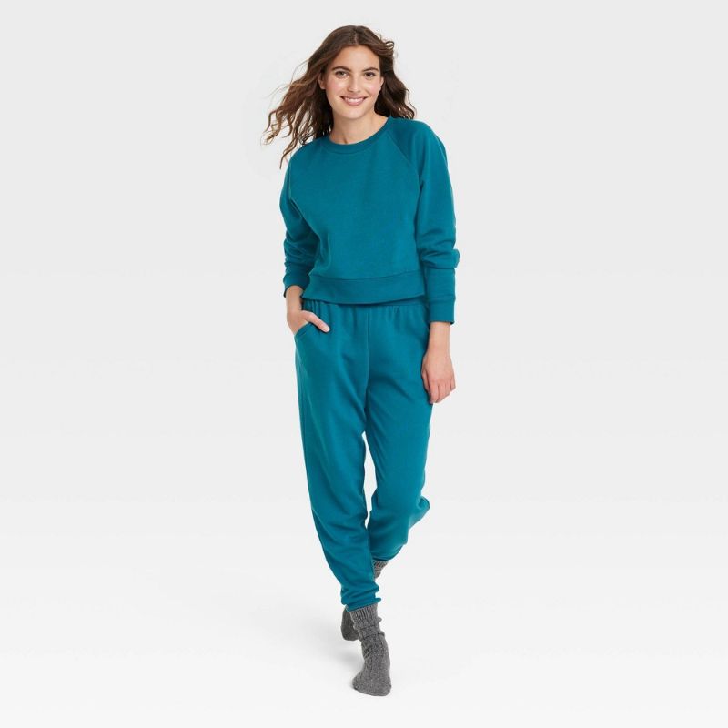 Photo 1 of Women's Fleece Sweatshirt - Colsie™ Blue L
