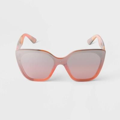 Photo 1 of Women's Square Shield Sunglasses - a New Day™ Pink
