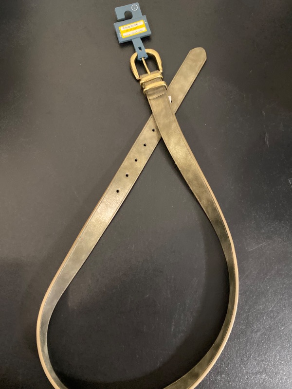 Photo 1 of Women's Metallic Belt - Universal Thread™ Gold L

