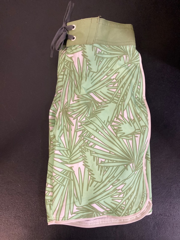 Photo 2 of Boys' Palm Printed Swim Trunks - Art Class™ Green 7
