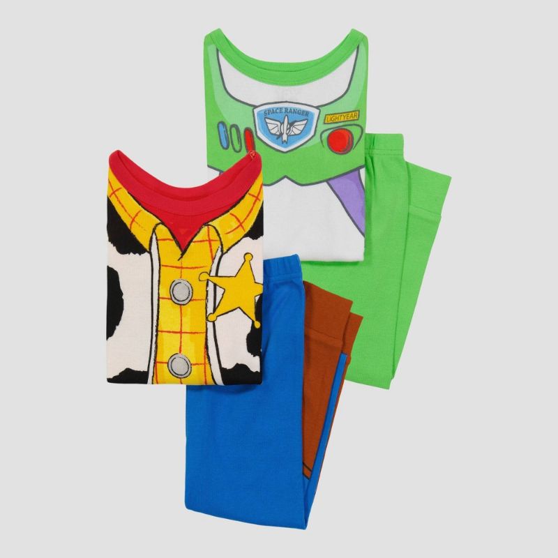 Photo 1 of Toddler Boys' 4pc Toy Story Uniform Snug Fit Pajama Set - Green 12M
