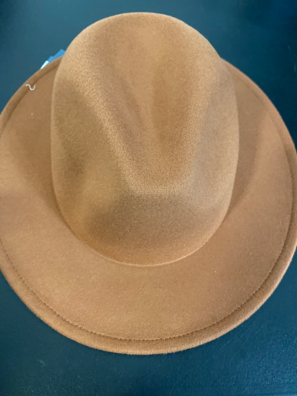 Photo 2 of Felt Fedora Hat - Universal Thread™ Brown L/XL
