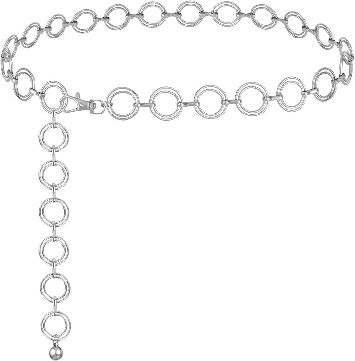 Photo 1 of Chain Belt for Women Metal Waist Chain Fashion Multilayer Chain Belts for Dress